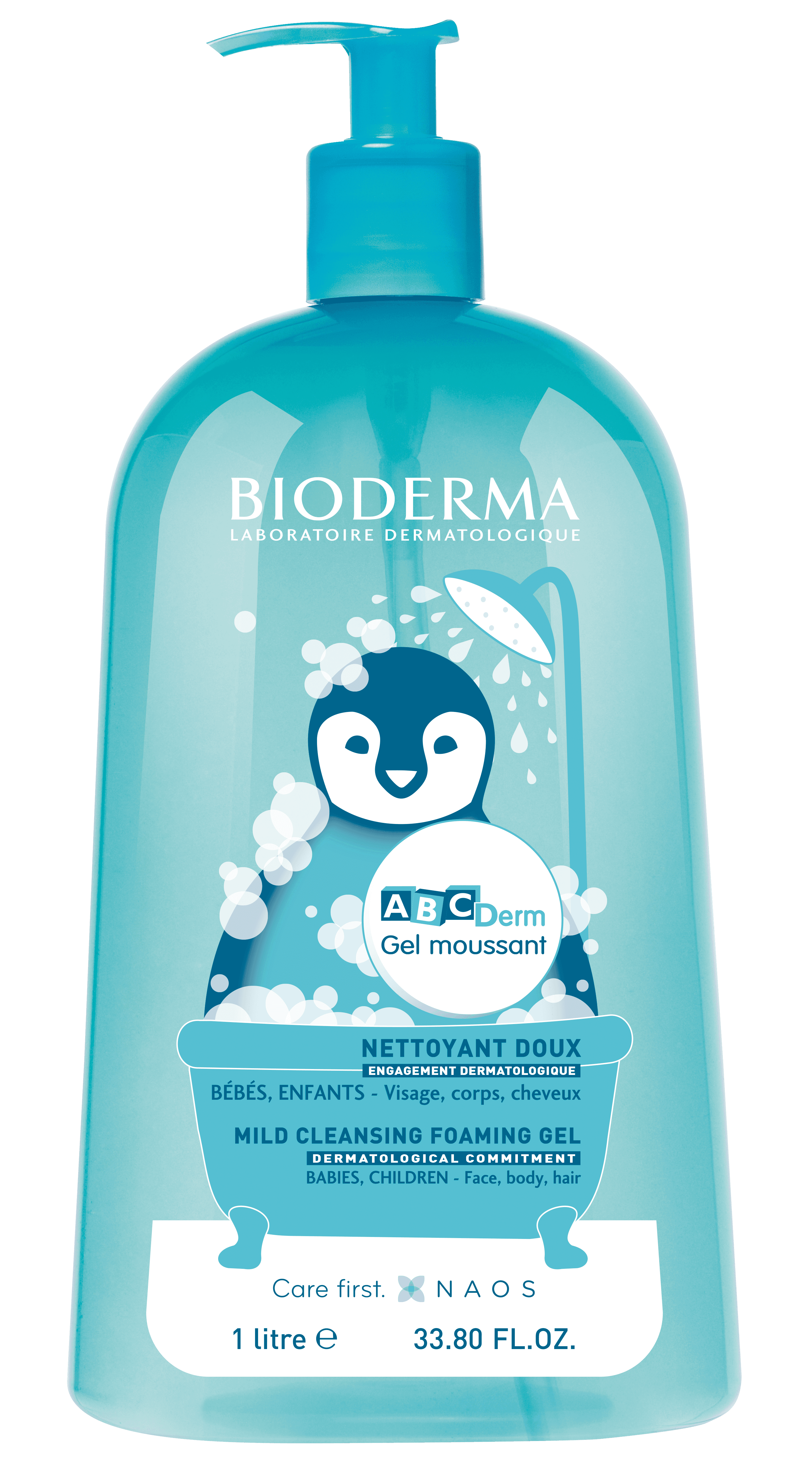 BIODERMA ABCDerm gel moussant 1L