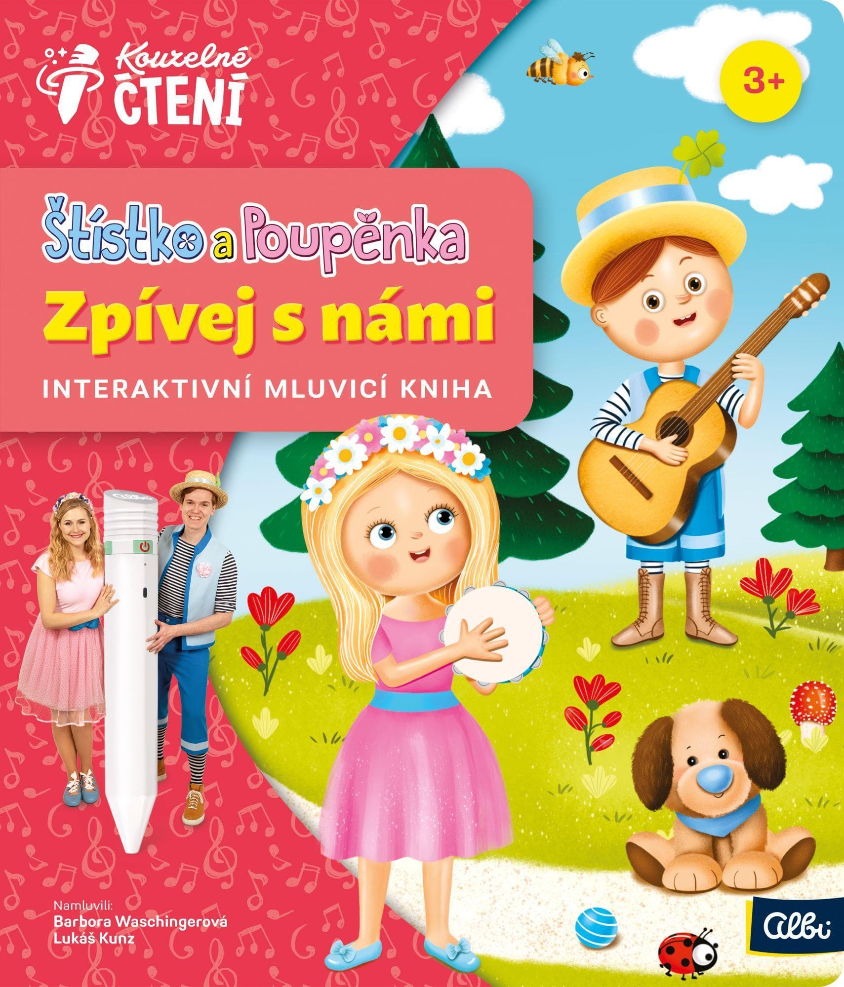 Albi Kouzelné čtení kniha Štístko a Poupěnka Zpívej s námi