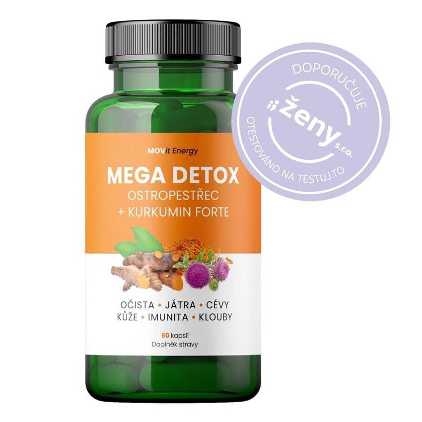 MOVit Mega Detox Ostropestřec+Kurkum.FORTE cps.60
