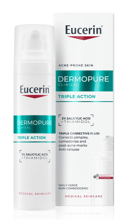 Eucerin DermoPure CLINICAL fluid s trojitým účinkem 40ml