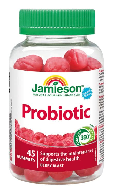 JAMIESON Probiotic Gummies želatin.pastilky 45ks