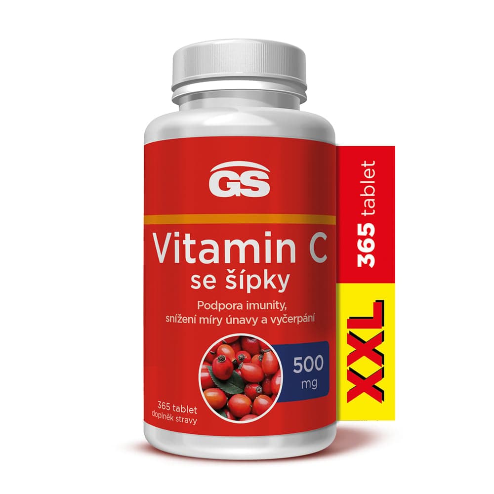 GS Vitamin C 500mg se šípky tbl.365 XXL