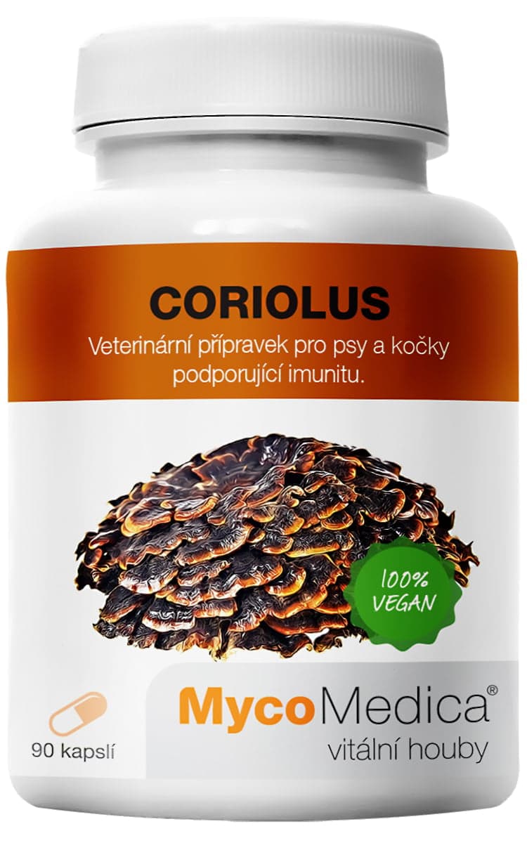 MycoMedica Coriolus kočky a psy cps.90