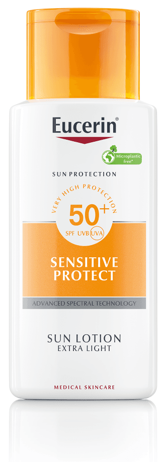 Eucerin SUN mléko na opalování Sensitive SPF50 150ml