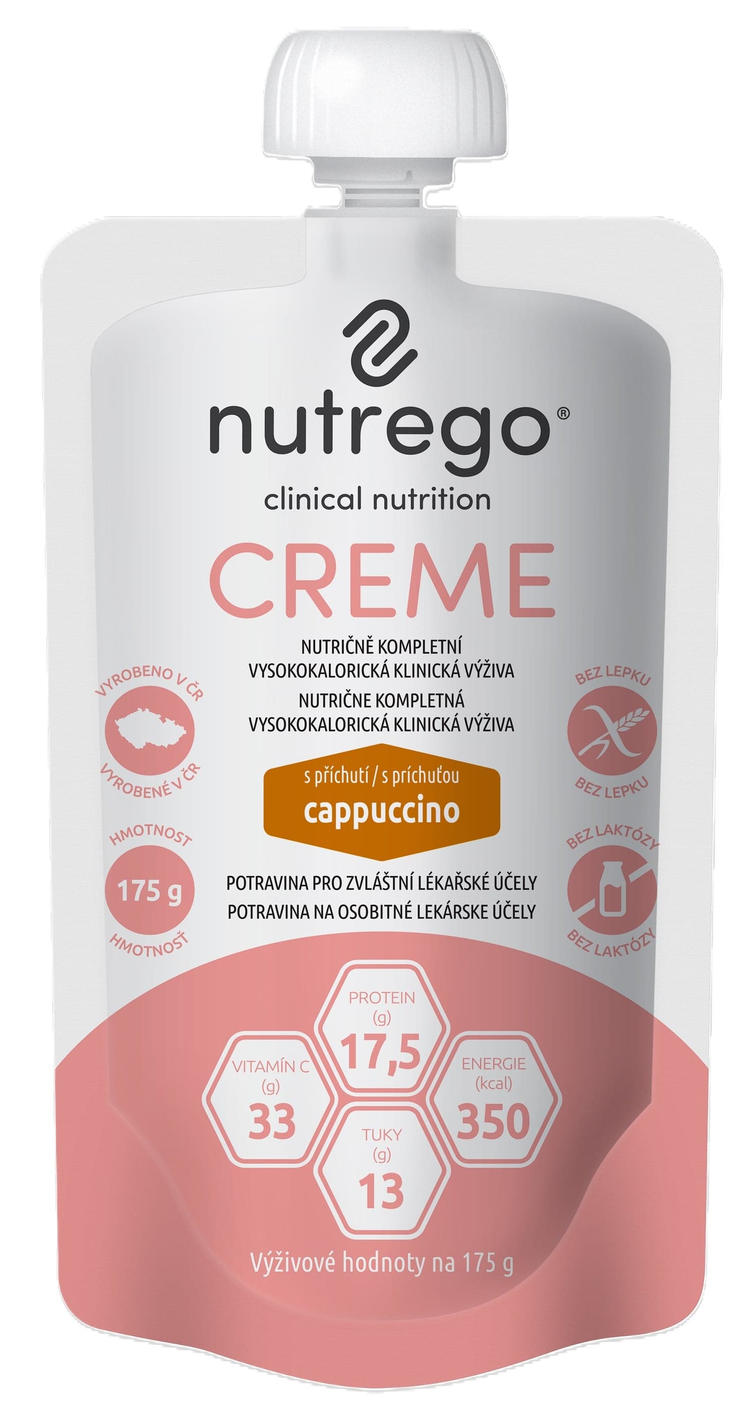 NUTREGO CREME S PŘÍCHUTÍ CAPPUCCINO perorální roztok 12X175G