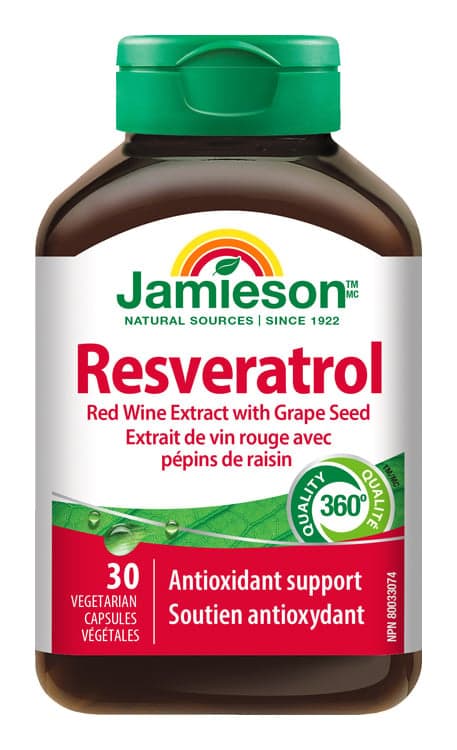 JAMIESON Resveratrol 50mg extr.z červ.vína cps.30