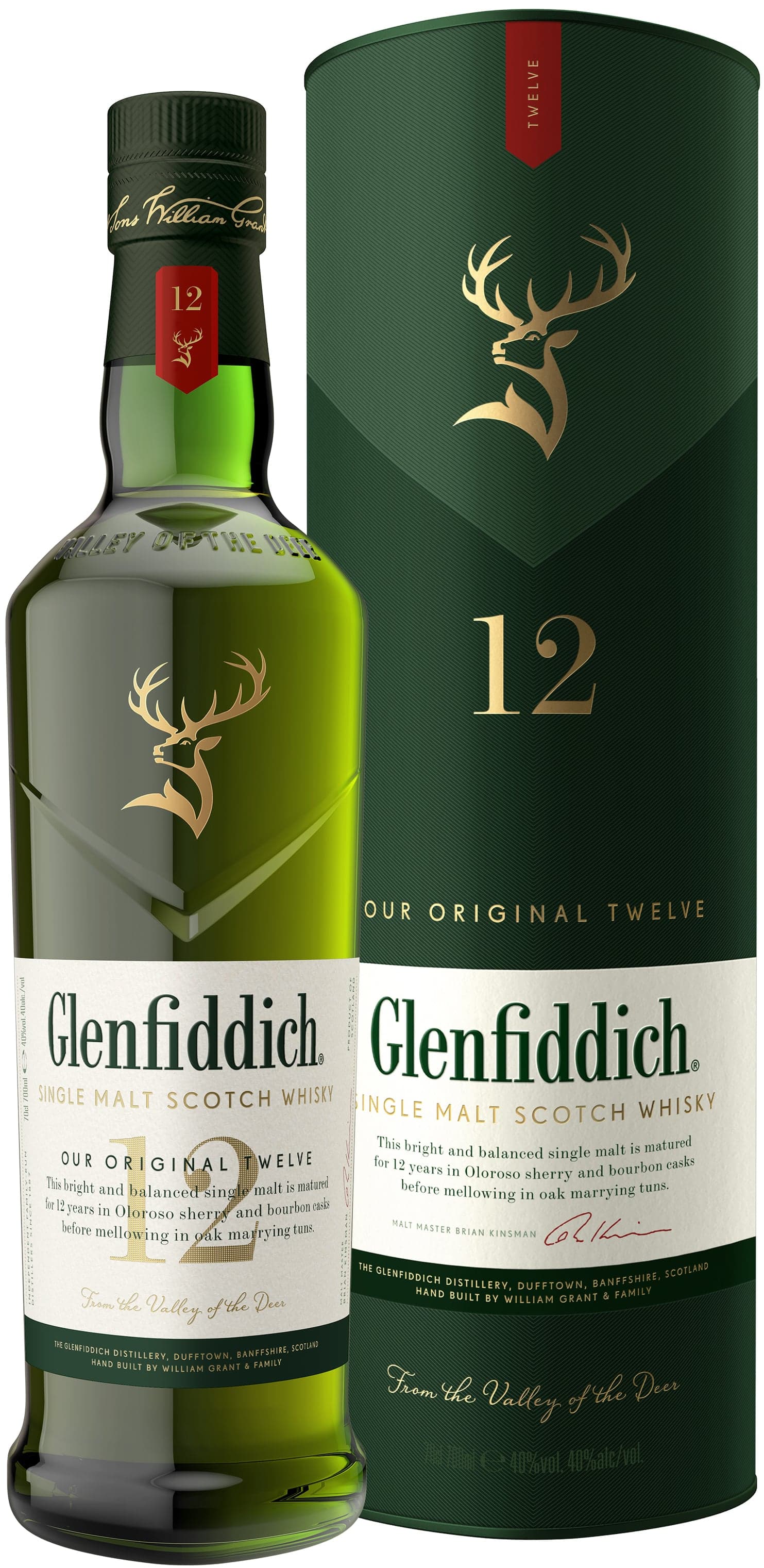 Glenfiddich 12 Y.O. 40% obj.
