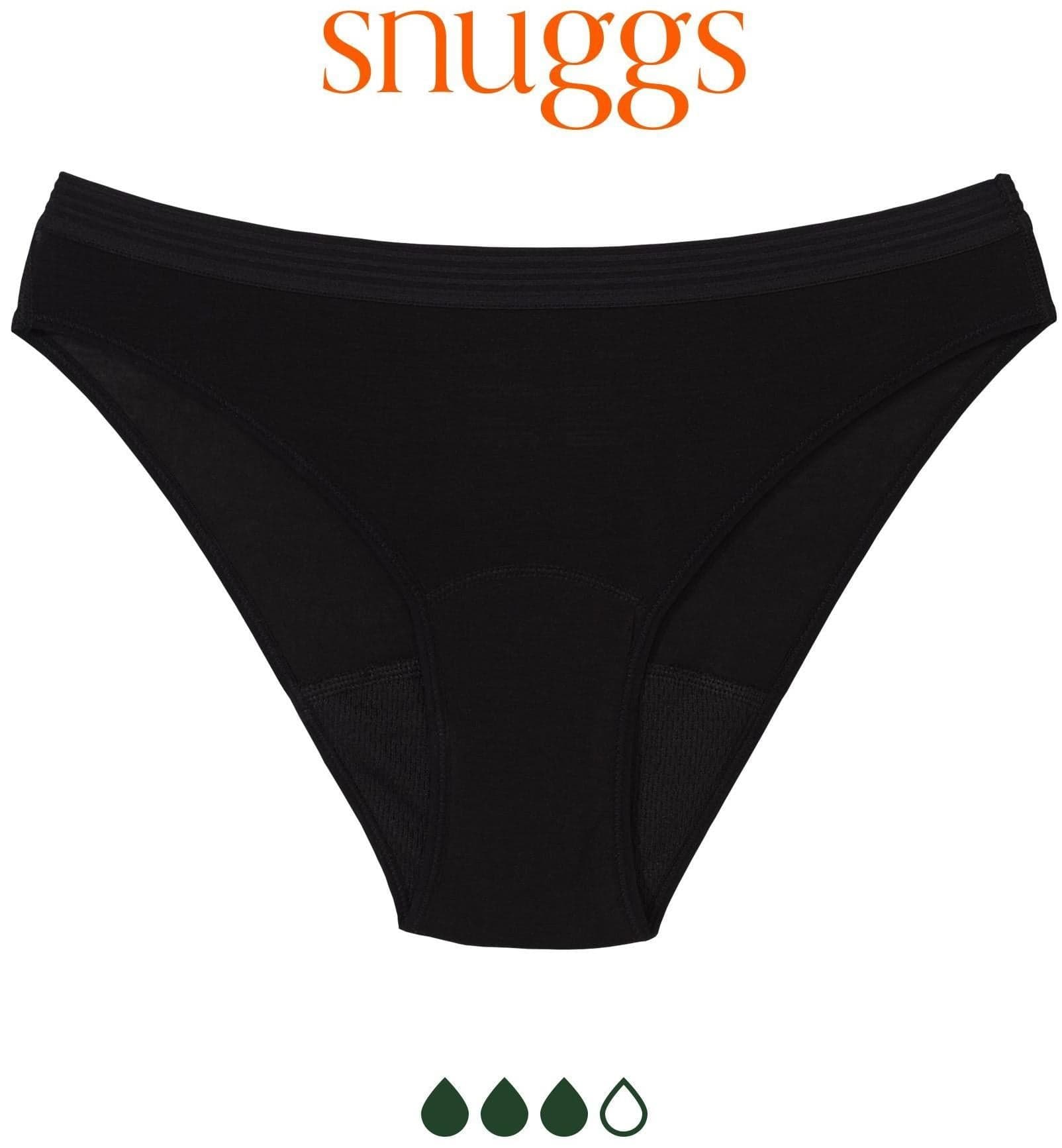 Snuggs Brief Tencel menstruační kalhotky S, černá
