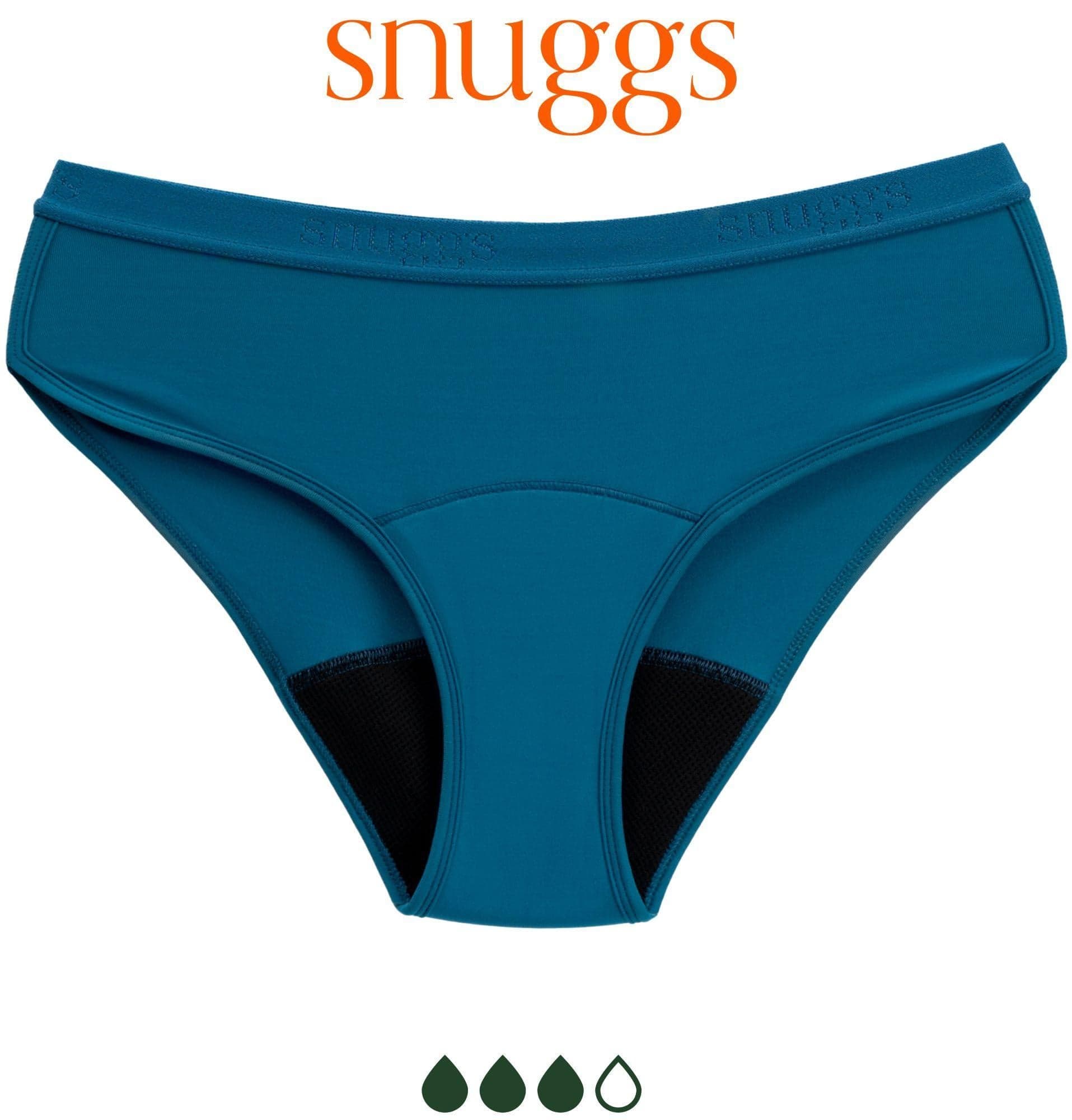Snuggs Active Classic menstruační kalhotky L, petrol