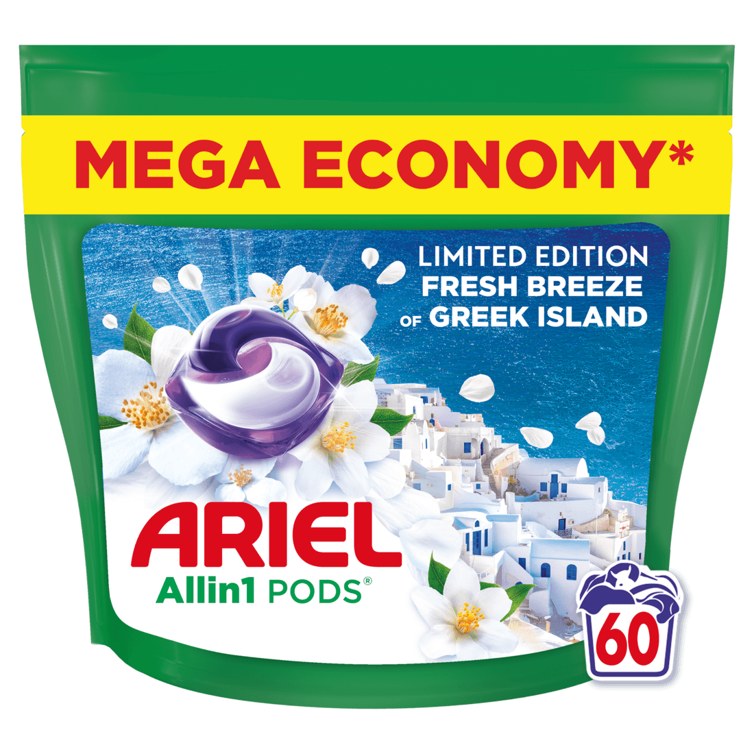 Ariel All-in-1 Fresh Breeze Of Greek Island kapsle na praní