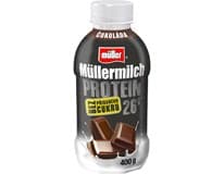 Müllermilch Protein Zero mléčný nápoj MIX II (čokoláda, banán, kokos čokoláda, vanilka) chlaz. 400 g