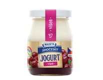 MADETA Jihočeský jogurt višeň 2,5 % tuku chlaz. 200 g ve skle