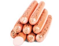 VODŇANSKÉ KUŘE Párky Striptýzky chlaz. váž. cca 2 kg