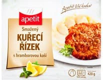 apetit Smažený kuřecí řízek s bramborovou kaší 450 g