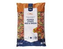 METRO Chef Paprika červená zelená mraž. 2,5 kg