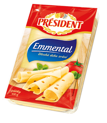 Président Emmental plátkový sýr