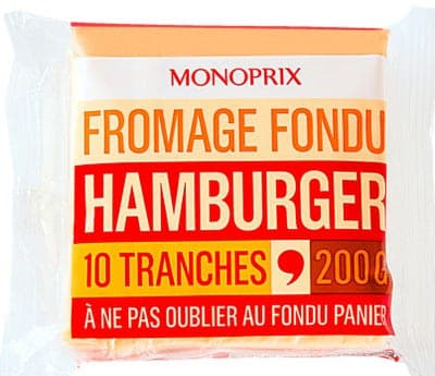 Monoprix Sýr do hamburgeru