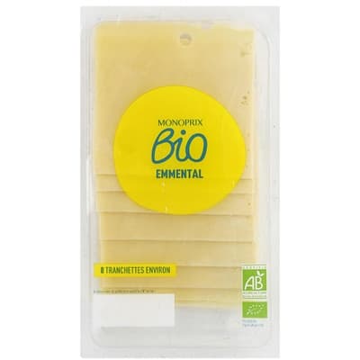 Monoprix Biologique BIO Ementál, plátky