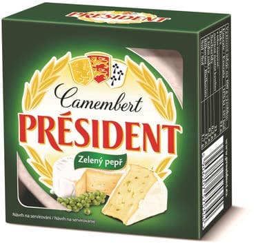 Président Camembert zelený pepř