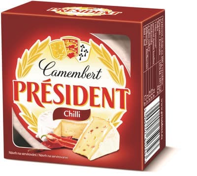 Président Camembert sýr s chilli