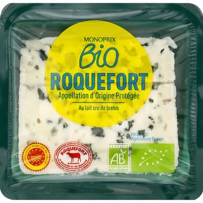 Monoprix BIO Sýr Roquefort z ovčího mléka