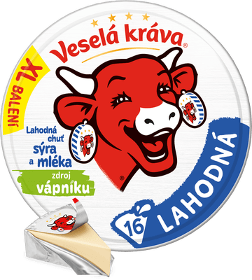 Veselá Kráva Lahodná XL Tavený sýr (16 ks)