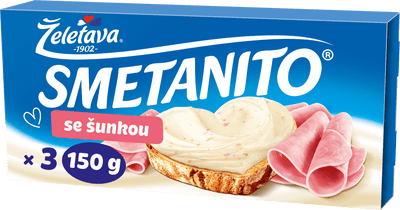 Smetanito Tavený sýr se šunkou (3 ks)