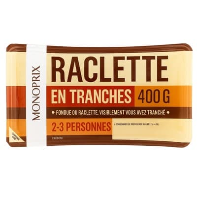 Monoprix Raclette sýr plátky