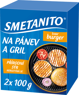 Smetanito Sýr na gril a na pánev burger
