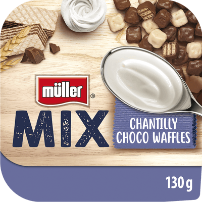 Müller MIX jogurt s čokoládovými oplatkami (5,6%)