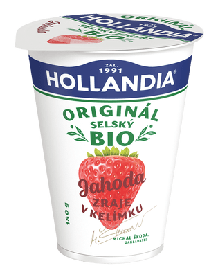Hollandia BIO jogurt selský, jahoda