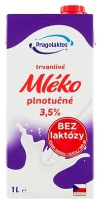 Pragolaktos Plnotučné mléko bez laktózy (3,5%)