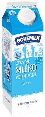 Bohemilk Čerstvé mléko 1,5%