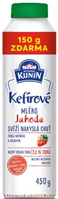 Mlékárna Kunín Mléko kefírové jahoda