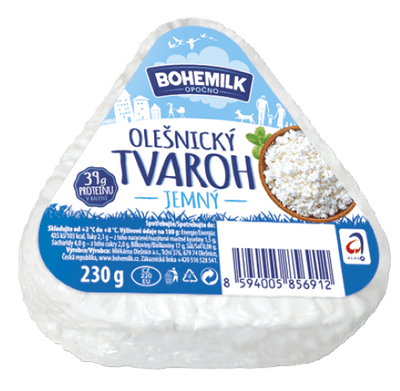 Bohemilk Olešnický tvaroh jemný (2%)