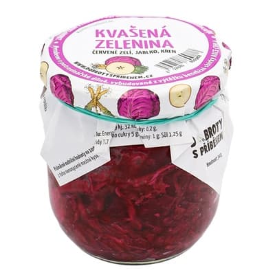 Dobroty s příběhem Kvašená zelenina - zelí, jablko, křen