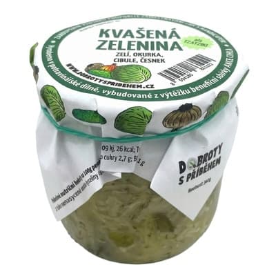 Dobroty s příběhem Kvašená zelenina - zelí, okurka, cibule, česnek