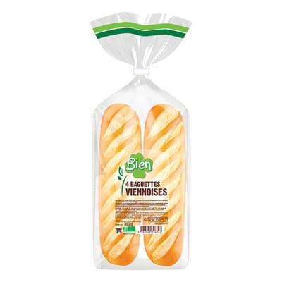 Naturalia Bien BIO Vídeňská bageta, 4ks