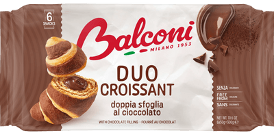 Balconi Duo croissant s čokoládovou náplní 6x50 g