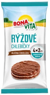 Bonavita Rýžové s mléčnou čokoládou Multipack 4x2ks