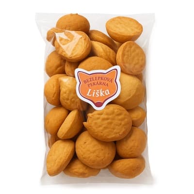 Bezlepková pekárna Liška Bezlepkové piškoty kulaté