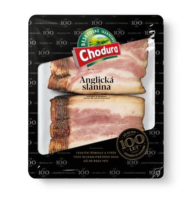 Chodura Anglická slanina plátky  (90% masa)