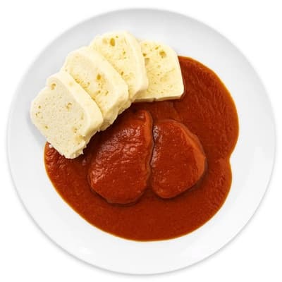 Authentic Rajská hovězí pečeně s houskovým knedlíkem