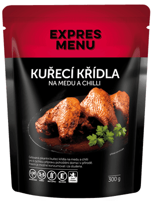 EXPRES MENU Kuřecí křídla na medu a chilli, 1 porce