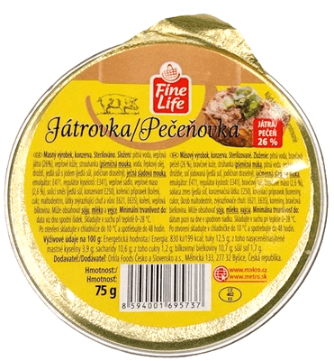 Fine Life Paštika Játrová