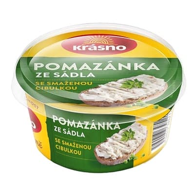 Krásno Pomazánka ze sádla se smaženou cibulkou