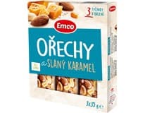 Emco Tyčinky ořechy a slaný karamel 3 x 35 g