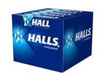 HALLS Coolwave Original mentolové dropsy 20 x 33,5 g