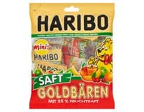 HARIBO Goldbären Šťáva Minis Fruchtsaft 25% ovocné želé 220 g