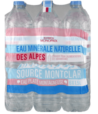 Monoprix Alpská minerální voda, 6x1,5L